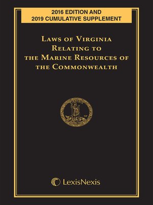 cover image of Laws of Virginia Relating to the Marine Resources of the Commonwealth
